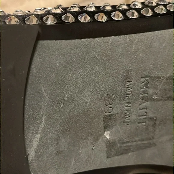 SOLD KHAITE Marcy Swovarski Crystal satin ballet flats - Picture 8 of 9